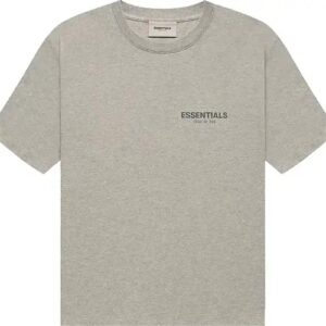 Fear of God Essentials Short-Sleeve Tee Dark Heather Oatmeal