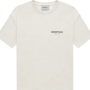 Fear of God Essentials Short-Sleeve Tee Light Heather Oatmeal