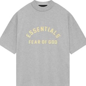 Fear of God Essentials Heavy Jersey Crewneck T-Shirt Light Heather Grey