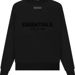 Fear of God Essentials Crewneck Black Stretch Limo