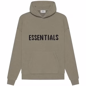 Fear of God Essentials Knit Pullover Hoodie Taupe