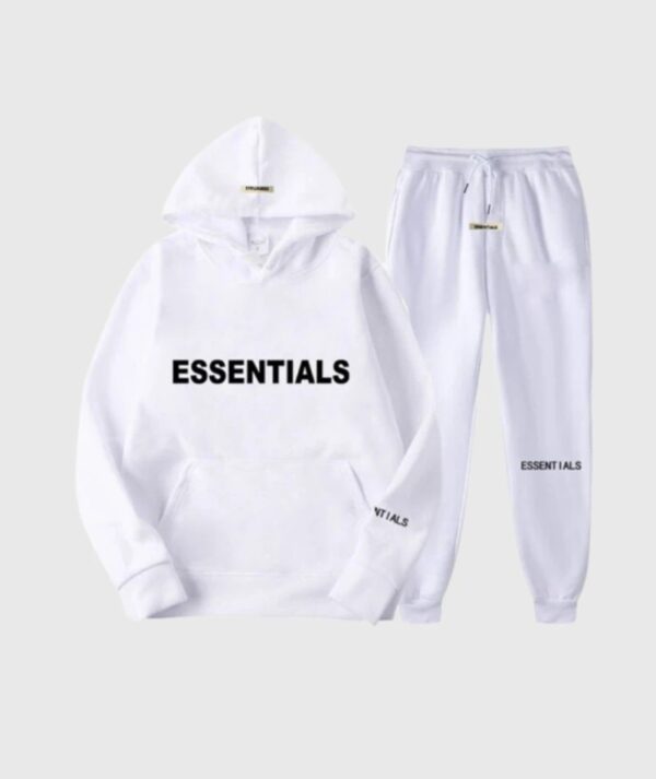 Fear Of God Essential Tracksuit White