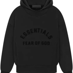 Fear of God Essentials Hoodie Jet Black